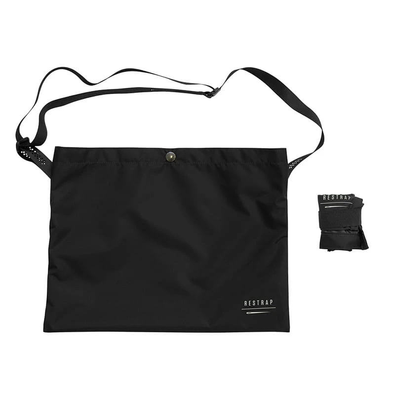 Restrap Race Musette Komprimierbare Tragetasche Schwarz 3 Restrap Race Musette Komprimierbare Tragetasche Schwarz