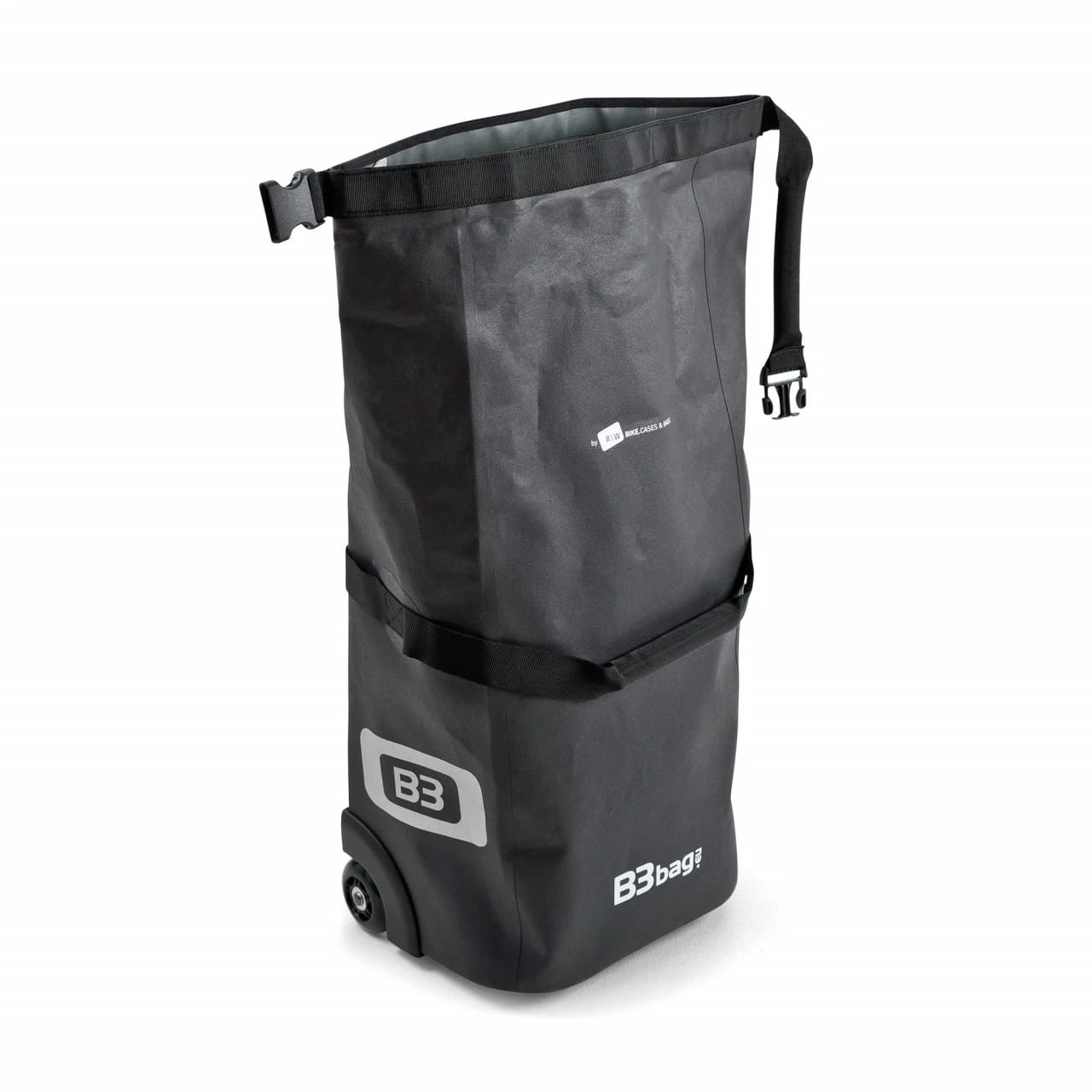 2in1 B&W B3 Bag Trolley + Wasserdichte Fahrrad Gepäckträgertasche (Trunk Bag) - Schwarz 5 2in1 B&W B3 Bag Trolley + Wasserdichte Fahrrad Gepäckträgertasche (Trunk Bag) - Schwarz – Bild 3
