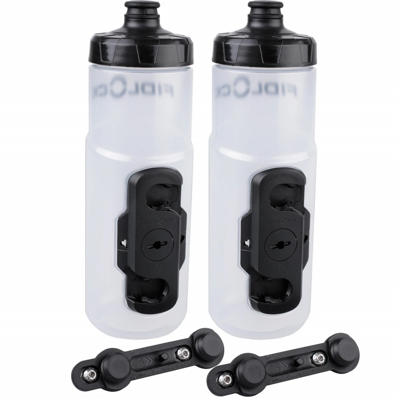 Fidlock TWIST Clear (transparent) Trinkflasche + Flaschenhalter 2er Set (Neue Version, Ohne Gravity 3 Fidlock TWIST Clear (transparent) Trinkflasche + Flaschenhalter 2er Set (Neue Version, Ohne Gravity