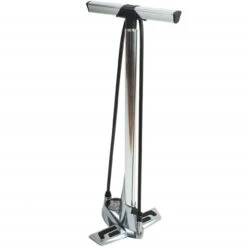 Airace Veloce A (PRO) Standpumpe Alu-Luftpumpe Bis 16,5 Bar (240 PSI) Silber