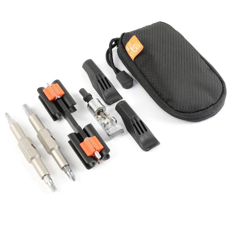 FixItSticks Mountain Kit Schraubendreher-Set + Reifenheber + Kettennieter + Tasche 3 FixItSticks Mountain Kit Schraubendreher-Set + Reifenheber + Kettennieter + Tasche
