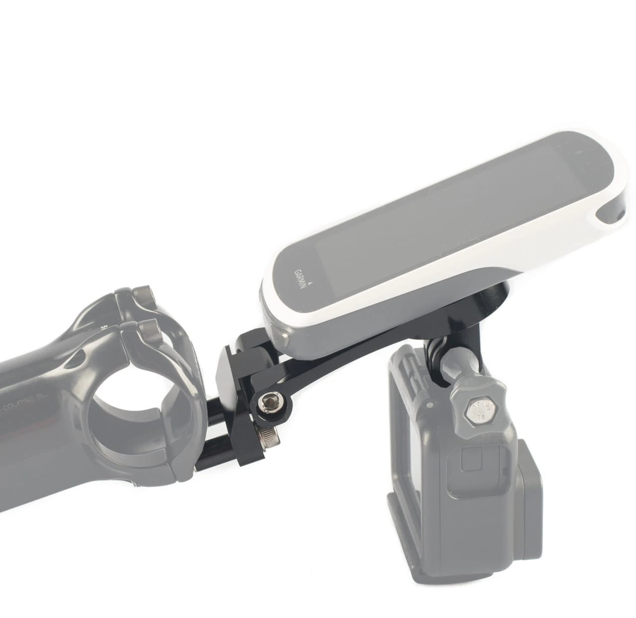 XON Combo Universal-Vorbauhalter, Neigung Verstellbar Für Garmin / Wahoo + GoPro (Fahrradcomputer) 3 XON Combo Universal-Vorbauhalter, Neigung Verstellbar Für Garmin / Wahoo + GoPro (Fahrradcomputer)