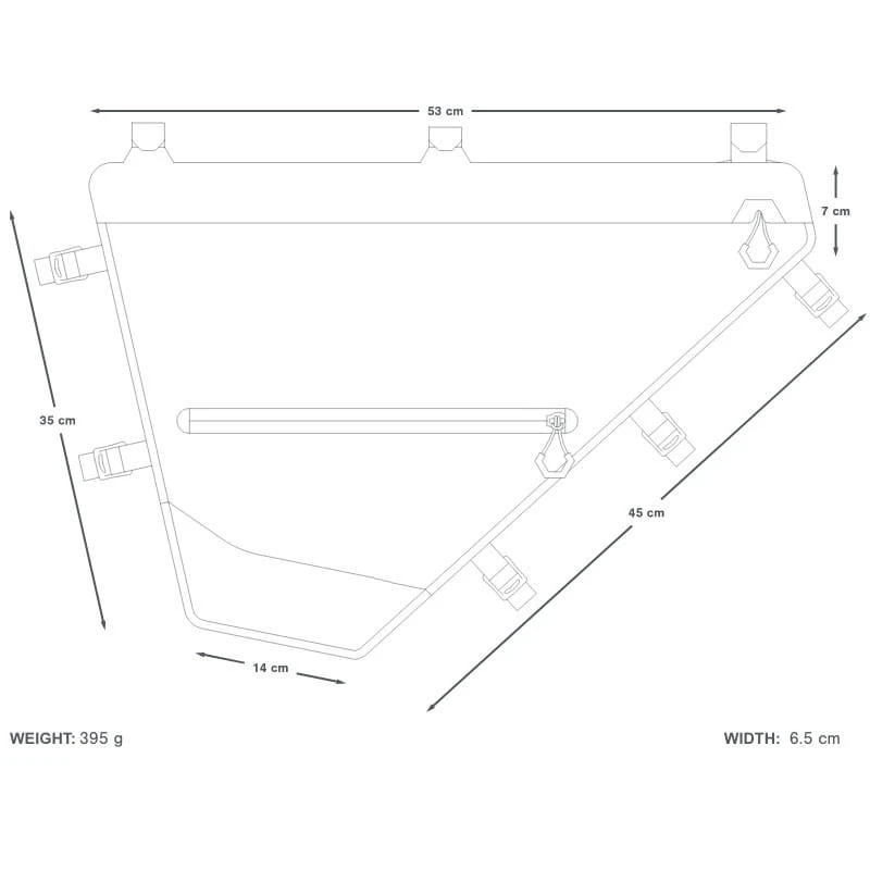 Apidura Expedition Full Frame Pack(14 L) Rahmentasche 4 Apidura Expedition Full Frame Pack(14 L) Rahmentasche – Bild 2