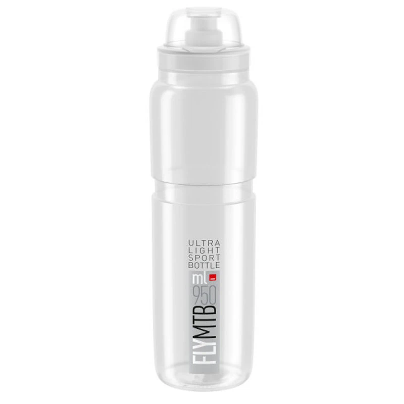 Elite Trinkflasche Fly MTB 950 Ml Transparent-Grau 3 Elite Trinkflasche Fly MTB 950 Ml Transparent-Grau