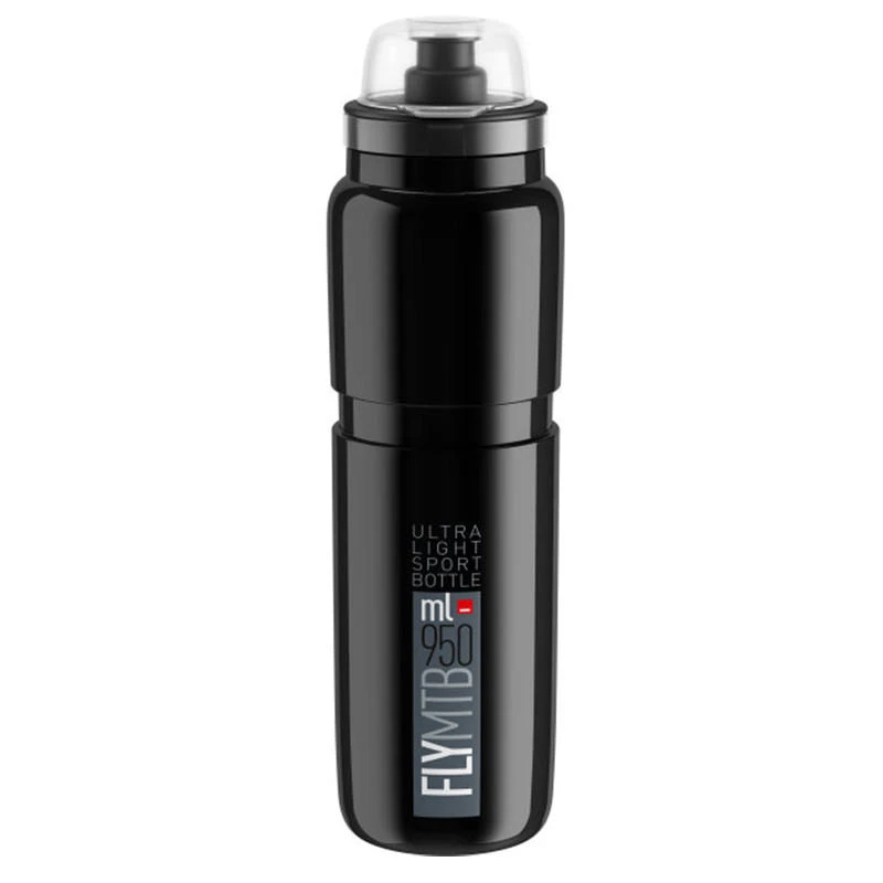 Elite Trinkflasche Fly MTB 950 Ml Schwarz-Grau 3 Elite Trinkflasche Fly MTB 950 Ml Schwarz-Grau