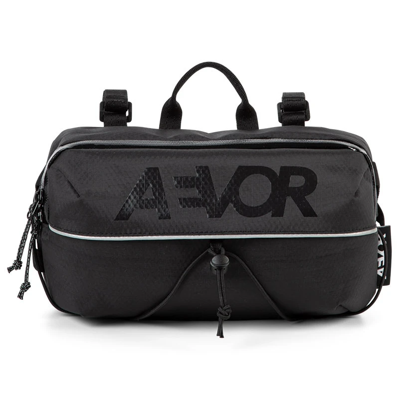 AEVOR Bar Bag Proof Black Lenkertasche - Auch Als Sling-Tasche Nutzbar 4 Liter - Schwarz 3 AEVOR Bar Bag Proof Black Lenkertasche - Auch Als Sling-Tasche Nutzbar 4 Liter - Schwarz