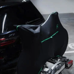 VELOSOCK Transport-Fahrradüberzug Black E Green Für Triathlon-Bikes (Durable + Water Repellent) -Sportfahrrad 68925185 03 1280x1280